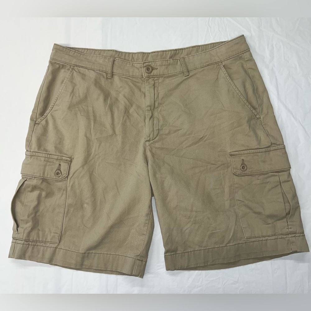 St Johns Bay Mens Khaki Cargo Shorts Mens Size 38